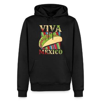 Retro Vintage Mexican Food Live Mexico Taco - Männer Premium Bio Hoodie - Schwarz - Vorne - Nico (187cm)