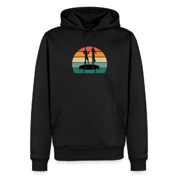 Trampoline jumper Trampoline jumper Trampoline - Men’s Premium Organic Hoodie - black - Front - Nico (187cm)