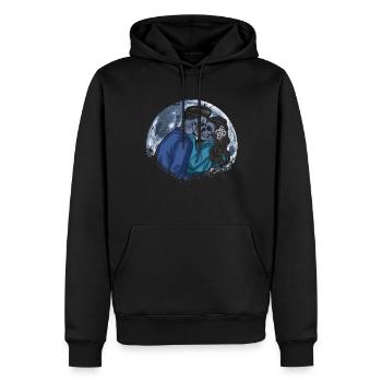 Occult Skeleton Lovers Tarot Gothique Halloween - Sweat à capuche Premium bio Homme - noir - Devant - Nico (187cm)