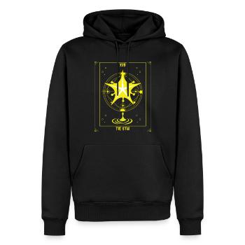 Occult Vintage Tarot Stars Creepy Witch Halloween - Männer Premium Bio Hoodie - Schwarz - Vorne - Nico (187cm)