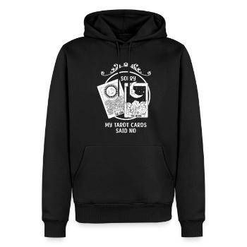 Moon Sun Tarot Card Said No Halloween - Men’s Premium Organic Hoodie - black - Front - Nico (187cm)