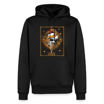 Occult Vintage Tarot Bone Snake Creepy Halloween - Männer Premium Bio Hoodie - Schwarz - Vorne - Nico (187cm)