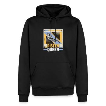 Skifahrer Pisten Queen Ski - Männer Premium Bio Hoodie - Schwarz - Vorne - Nico (187cm)