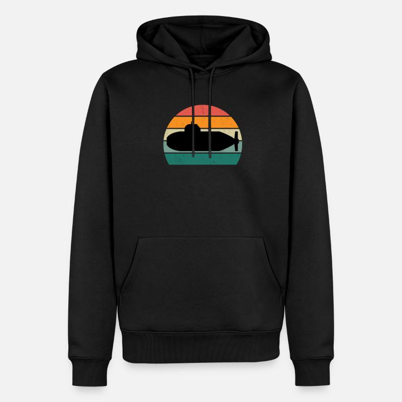 Sous-marin Submariner - Sweat à capuche Premium bio Homme - noir