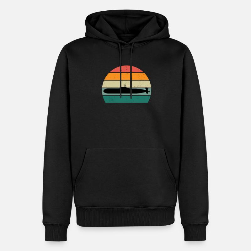 Sous-marin Submariner - Sweat à capuche Premium bio Homme - noir