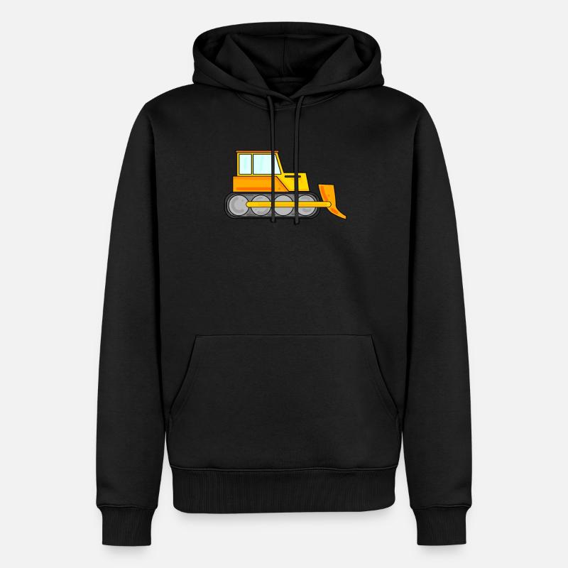 Remorque de construction - Sweat à capuche Premium bio Homme - noir