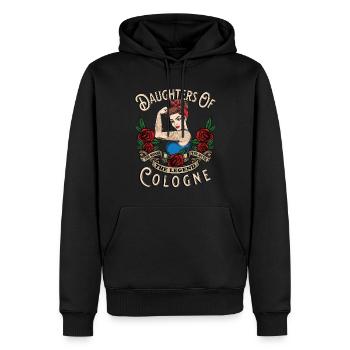 Cologne Femme Cadeau filles de Cologne Fan - Sweat à capuche Premium bio Homme - noir - Devant - Nico (187cm)
