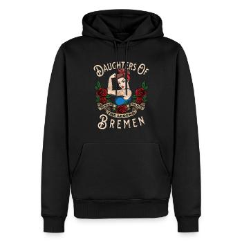 Bremen Frau Geschenk filles de Bremen Frauen - Sweat à capuche Premium bio Homme - noir - Devant - Nico (187cm)