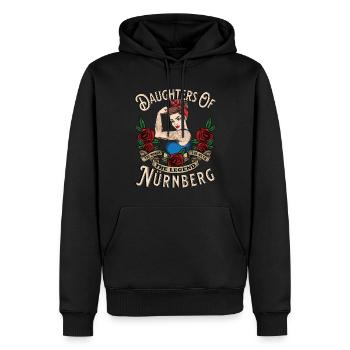 Nürnberg Frau Geschenk filles de Nuremberg - Sweat à capuche Premium bio Homme - noir - Devant - Nico (187cm)