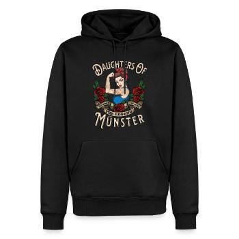 Münster Frau Geschenk filles de Münster Frauen - Sweat à capuche Premium bio Homme - noir - Devant - Nico (187cm)