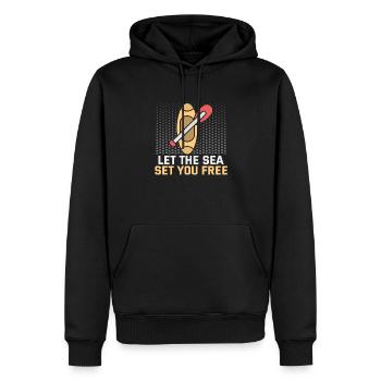 Sup Stand Up Paddle Design Sup Board Paddeln - Sweat à capuche Premium bio Homme - noir - Devant - Nico (187cm)