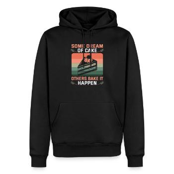 Kekse und Kuchen Backen Bäckerin oder Hobbybäcker - Männer Premium Bio Hoodie - Schwarz - Vorne - Nico (187cm)