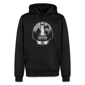Mothman Bigfoot Wolf Cryptid Halloween - Männer Premium Bio Hoodie - Schwarz - Vorne - Nico (187cm)