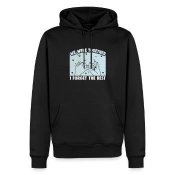 Friendship gift for good friend - Men’s Premium Organic Hoodie - black - Front - Nico (187cm)