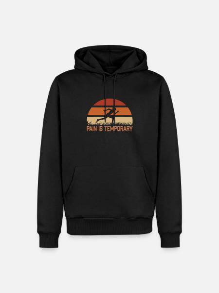 Running Marathon Runner Running - Men’s Premium Organic Hoodie - black