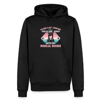 Pflegerin Pflegefachfrau Krankenschwester - Männer Premium Bio Hoodie - Schwarz - Vorne - Nico (187cm)