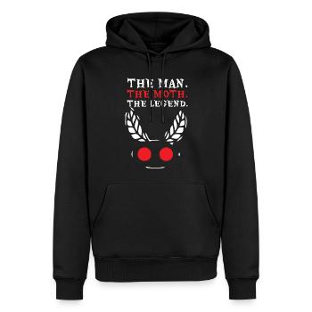 Mothman Moth Man Legend Cryptid Halloween - Männer Premium Bio Hoodie - Schwarz - Vorne - Nico (187cm)