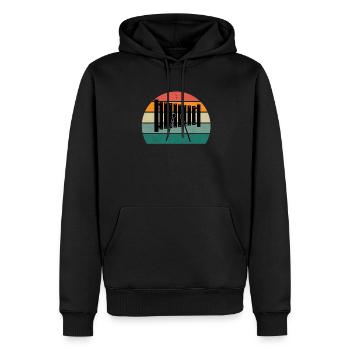 xylofon xylofon player music player xylofonist - Men’s Premium Organic Hoodie - black - Front - Nico (187cm)