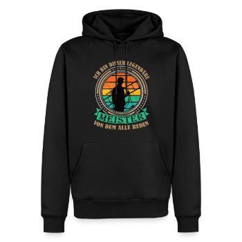 Schornsteinfeger Meister legendär retro - Männer Premium Bio Hoodie - Schwarz - Vorne - Nico (187cm)