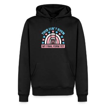 Bisexuell Transgender Pride Day LGBT - Männer Premium Bio Hoodie - Schwarz - Vorne - Nico (187cm)