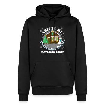 December Christmas Movie Watching Love Christmas - Männer Premium Bio Hoodie - Schwarz - Vorne - Nico (187cm)