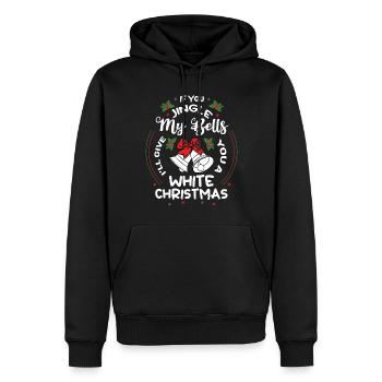 December Jingle My Balls Funny Christmas - Männer Premium Bio Hoodie - Schwarz - Vorne - Nico (187cm)