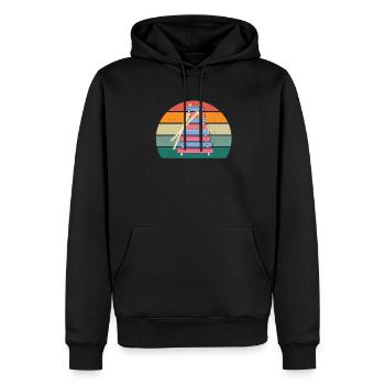 Xylophone Lecteur de Xylophone Lecteur de musique Xylophoniste - Sweat à capuche Premium bio Homme - noir - Devant - Nico (187cm)