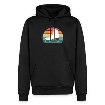 kalt kälte schnee eis schneemann schneeball winter - Männer Premium Bio Hoodie - Schwarz - Vorne - Nico (187cm)