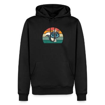 Les mouffettes puent les mammifères défendent la mouffette - Sweat à capuche Premium bio Homme - noir - Devant - Nico (187cm)