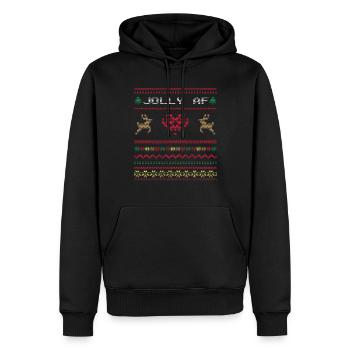 Hässlicher Dezember Jolly As Ugly Christmas - Männer Premium Bio Hoodie - Schwarz - Vorne - Nico (187cm)