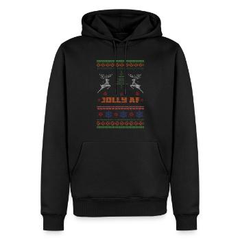 Rentiere Hässlicher Dezember Jolly As Ugly Weihnachten - Männer Premium Bio Hoodie - Schwarz - Vorne - Nico (187cm)