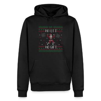 Santa Muscle Exercise Lift Noël moche - Sweat à capuche Premium bio Homme - noir - Devant - Nico (187cm)