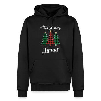 Christmas Squad Element Dezember Plaid Weihnachten - Männer Premium Bio Hoodie - Schwarz - Vorne - Nico (187cm)