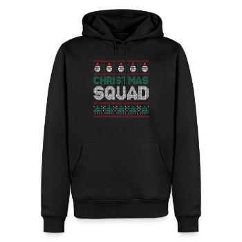 Santa Happy December Squad Hässliche Weihnachten - Männer Premium Bio Hoodie - Schwarz - Vorne - Nico (187cm)