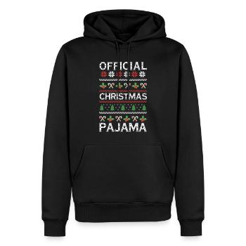 Snow Ugly Dezember 2022 Feiertag Hässliche Weihnachten - Männer Premium Bio Hoodie - Schwarz - Vorne - Nico (187cm)