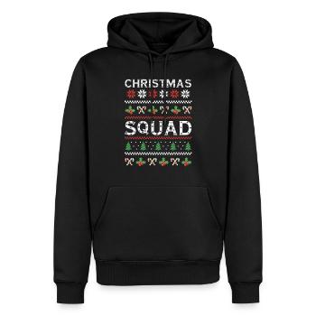 Snow Ugly Happy December Squad Ugly Christmas - Männer Premium Bio Hoodie - Schwarz - Vorne - Nico (187cm)