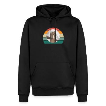 Vereinigte Staaten Amerikaner Amerikanerin USA - Männer Premium Bio Hoodie - Schwarz - Vorne - Nico (187cm)