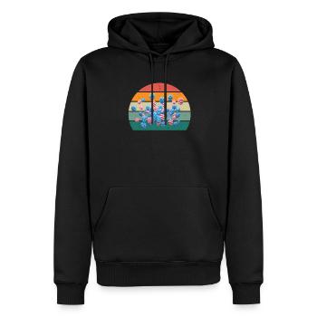 Vereinigte Staaten Amerikaner Amerikanerin USA - Männer Premium Bio Hoodie - Schwarz - Vorne - Nico (187cm)