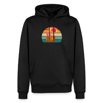 Reisen Reisende Reisender Urlaub Urlauberin Ferien - Männer Premium Bio Hoodie - Schwarz - Vorne - Nico (187cm)