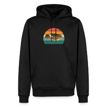 aliens alien space space flying UFOs UFO - Men’s Premium Organic Hoodie - black - Front - Nico (187cm)
