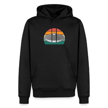Aliens Alien Weltraum Weltall Fliegende Ufos UFO - Männer Premium Bio Hoodie - Schwarz - Vorne - Nico (187cm)