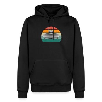 aliens alien space space flying UFOs UFO - Men’s Premium Organic Hoodie - black - Front - Nico (187cm)