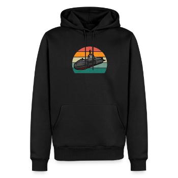 U-Bootfahrer U-Bootfahrerin Unterseeboot U-Boot - Männer Premium Bio Hoodie - Schwarz - Vorne - Nico (187cm)