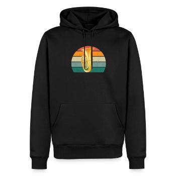 Tuba player Tuba player Brass instrument Tuba - Men’s Premium Organic Hoodie - black - Front - Nico (187cm)
