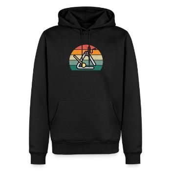 Triangelspieler Triangelspielerin Klang Triangel - Männer Premium Bio Hoodie - Schwarz - Vorne - Nico (187cm)