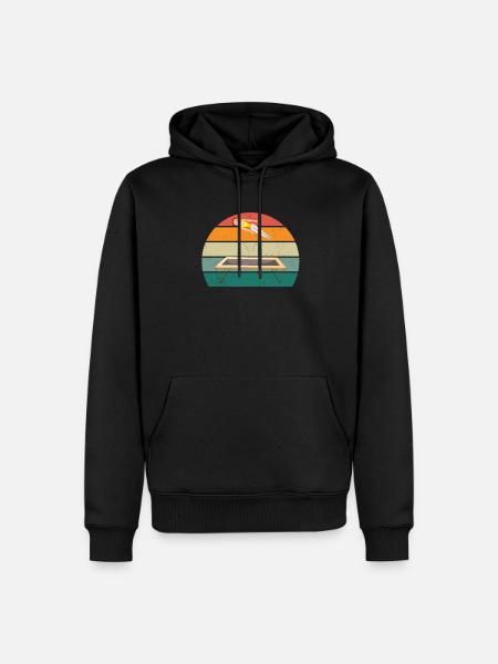 Sauteur de trampoline Pull trampoline Trampoline - Sweat à capuche Premium bio Homme - noir