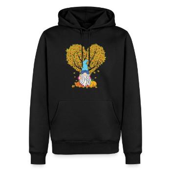 Pumpkin Love Gnome Fall Thanksgiving Season Autumn - Männer Premium Bio Hoodie - Schwarz - Vorne - Nico (187cm)