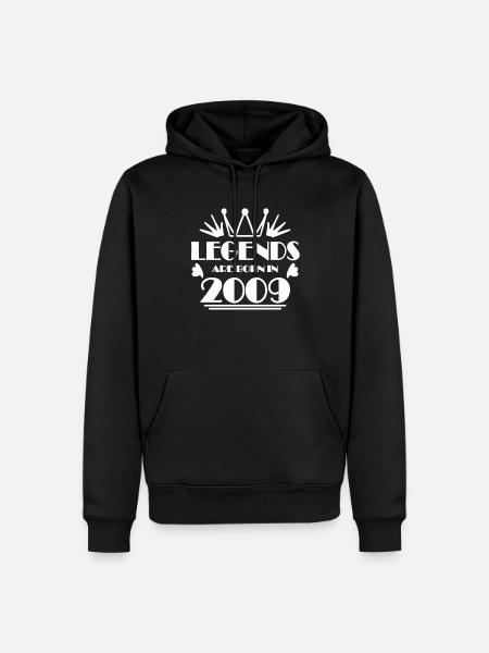 2009 - Born 2009 - Men’s Premium Organic Hoodie - black