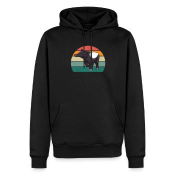 tapire tapirre elefanten elefant rüssel tapir - Männer Premium Bio Hoodie - Schwarz - Vorne - Nico (187cm)