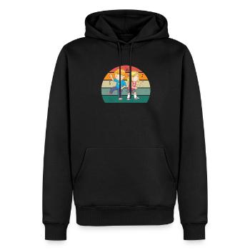 dancer dancer dance move movement couple dance - Men’s Premium Organic Hoodie - black - Front - Nico (187cm)